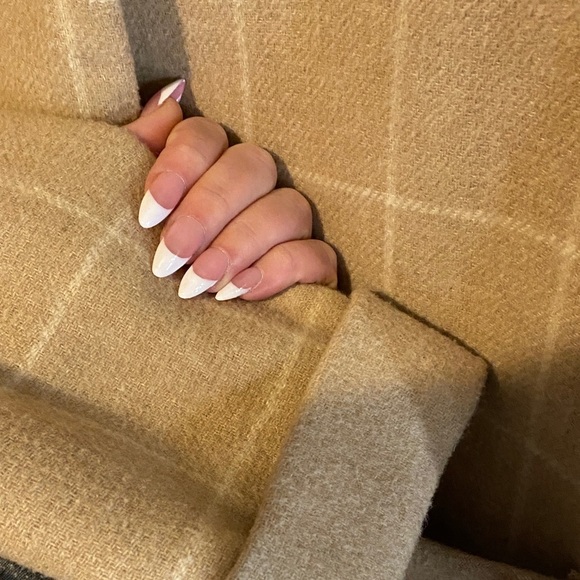 Vintage Wool Blend Plaid Women's Pea Coat Winter Coat - Picture 3 of 12